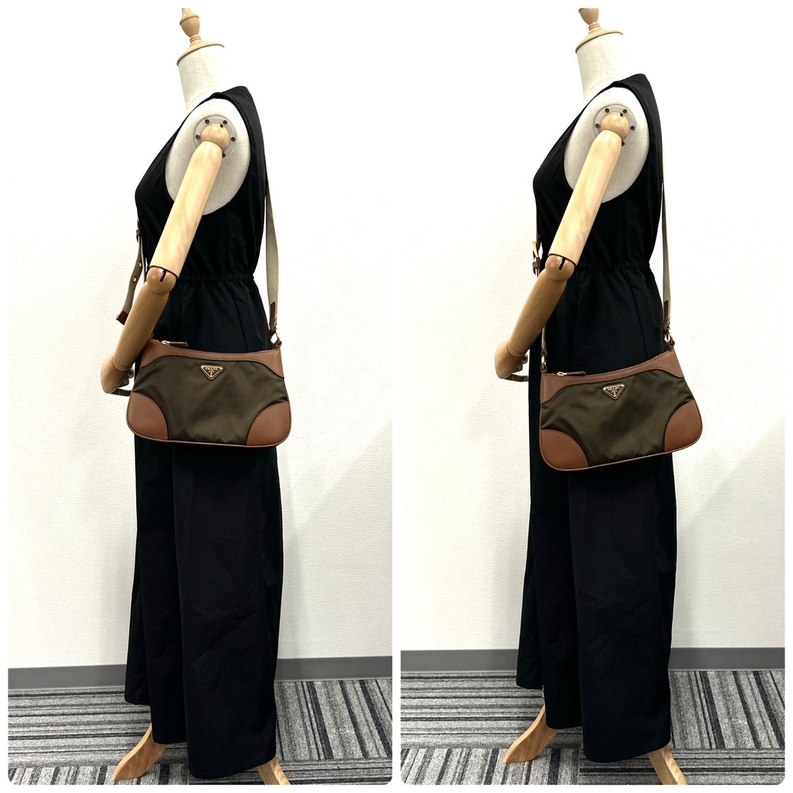 ✨おまけ付✨PRADA(プラダ)　ハンドバッグ　三角ロゴ　ナイロン　リカラー品 PRADA - 未使用 保管品 袋付 希少品 PRADA プラダ Re:Edition