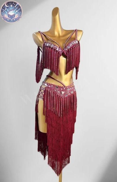 ♥ オーダーメイド ラテンワンピース ベリーダンス オリエンタル衣装 色変更可