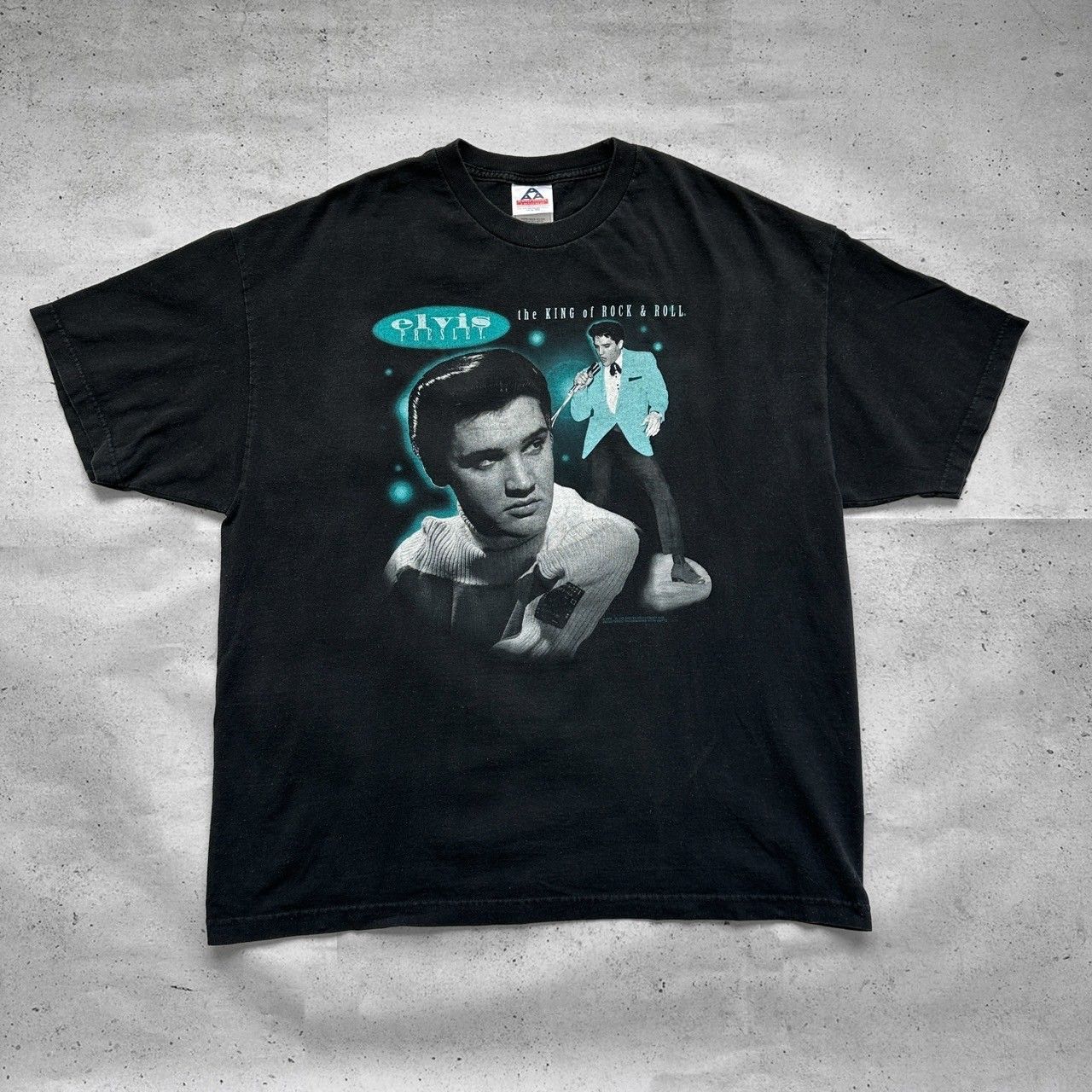 GUILDAN s Elvis Presley バンドTee ブラック XXL Elvis Presley