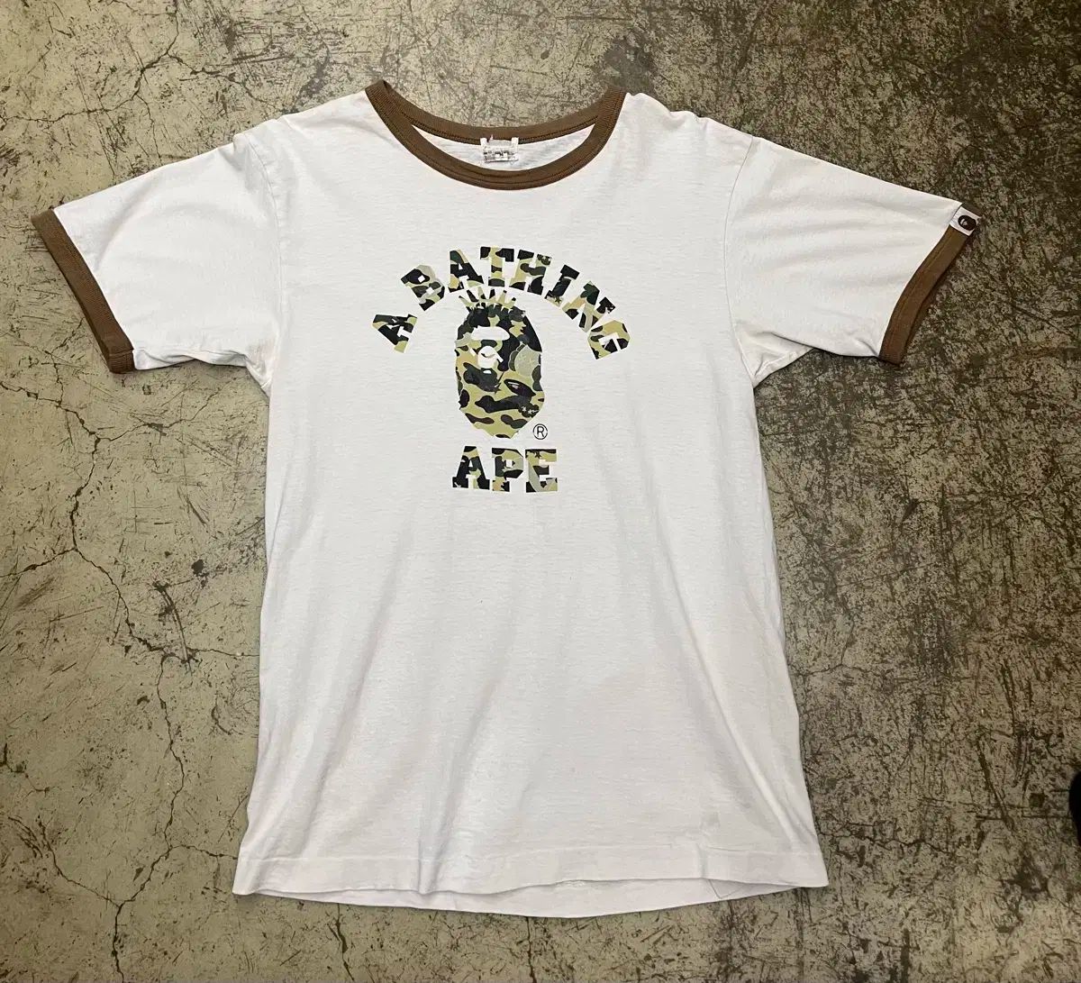 00s bape x kaws リンガー t シャツ Bape A - Y2K Vintage NICE