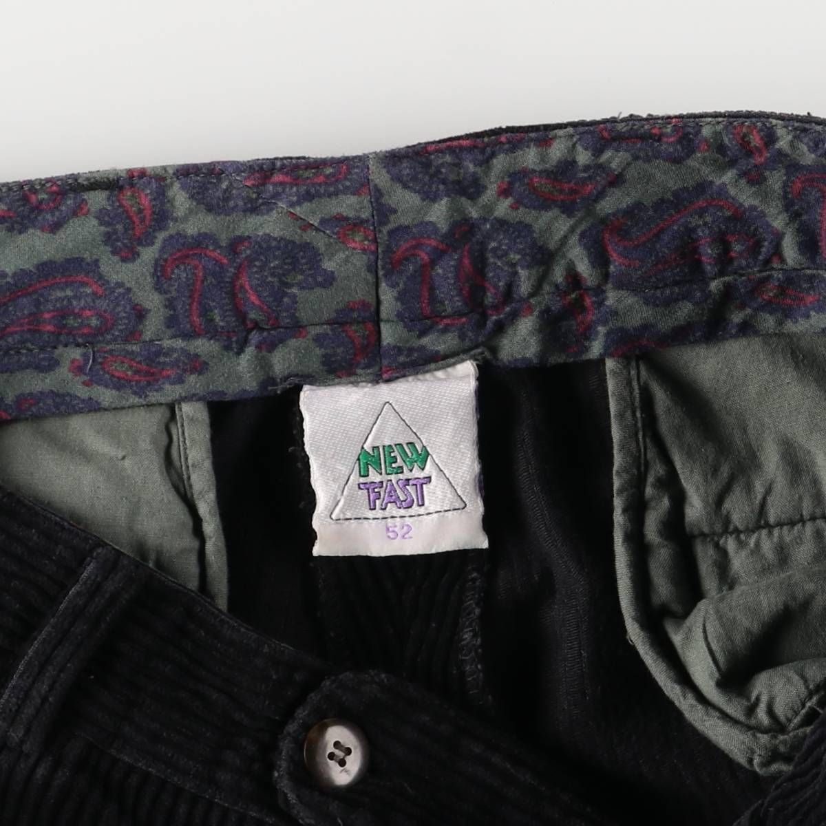 古着 90年代 NEW FAST ツータック コーデュロイパンツ メンズw35相当 ヴィンテージ eaa586289 KIN-KAAI_COM