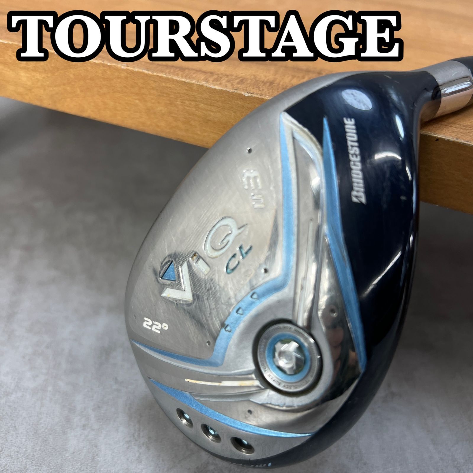 TOURSTAGE　ツアーステージ　レディースゴルフ3UT　カーボン　L　22°　右利き用 　ユーティリティー　38インチ　315g　C-0