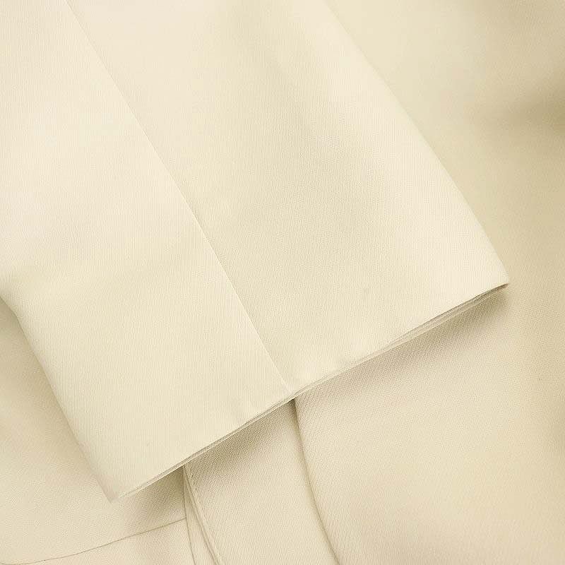 NOBLE トリプルクロスライトクルーネックショートコート ベージュ36 NOBLE トリプルクロスライトクルーネックショートコート ベージュ36