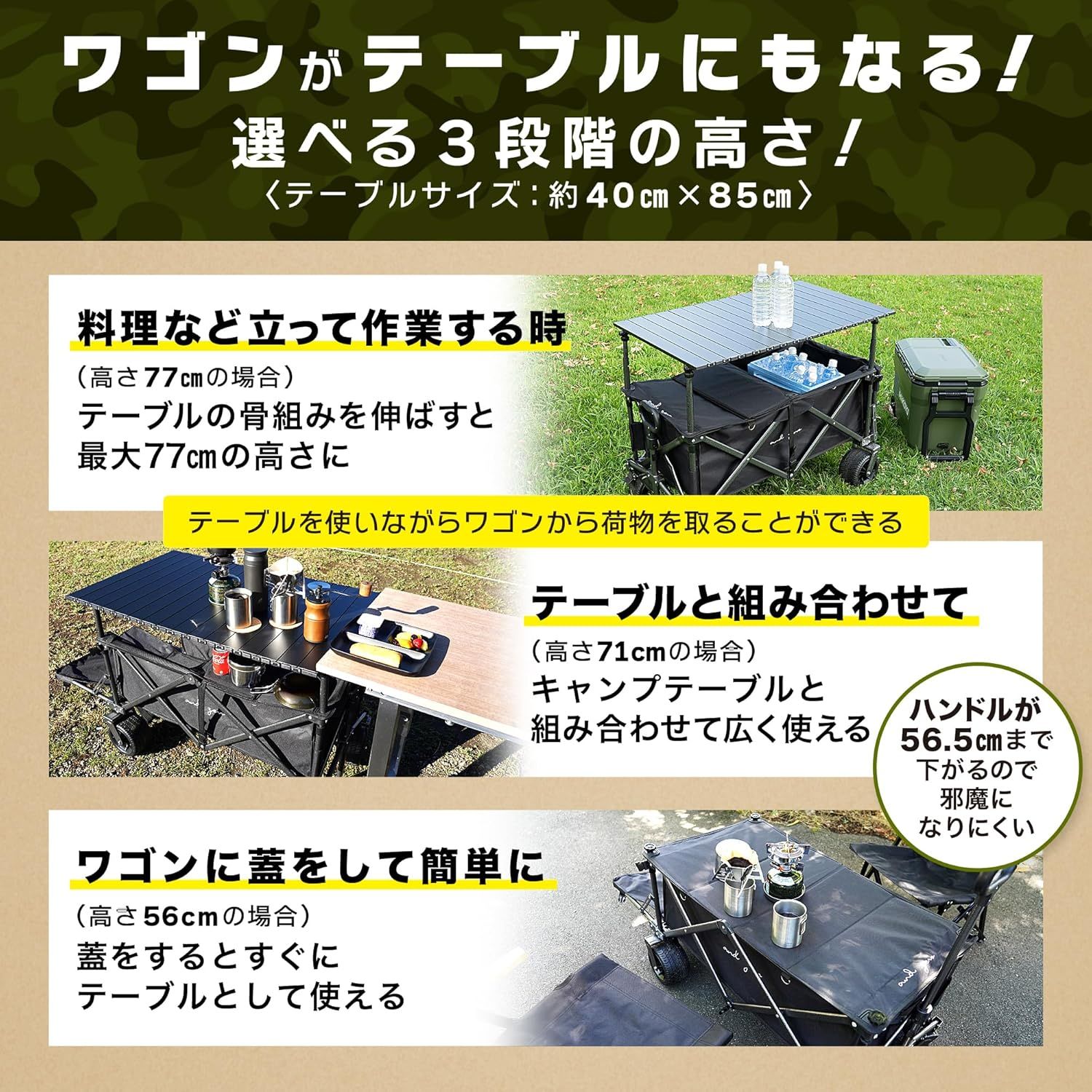 カバーテーブル付き