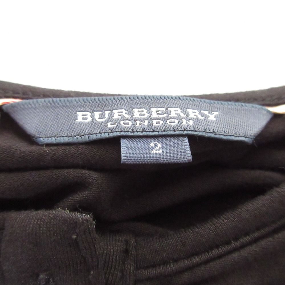 美品 BURBERRY LONDON バーバリー ニットスリーブ 2WAY フーデッド ジャケット パーカー 38 ブラック レディース 古着 中古 BURBERRY - 美品 BURBERRY LONDON バーバリー ニットスリーブ