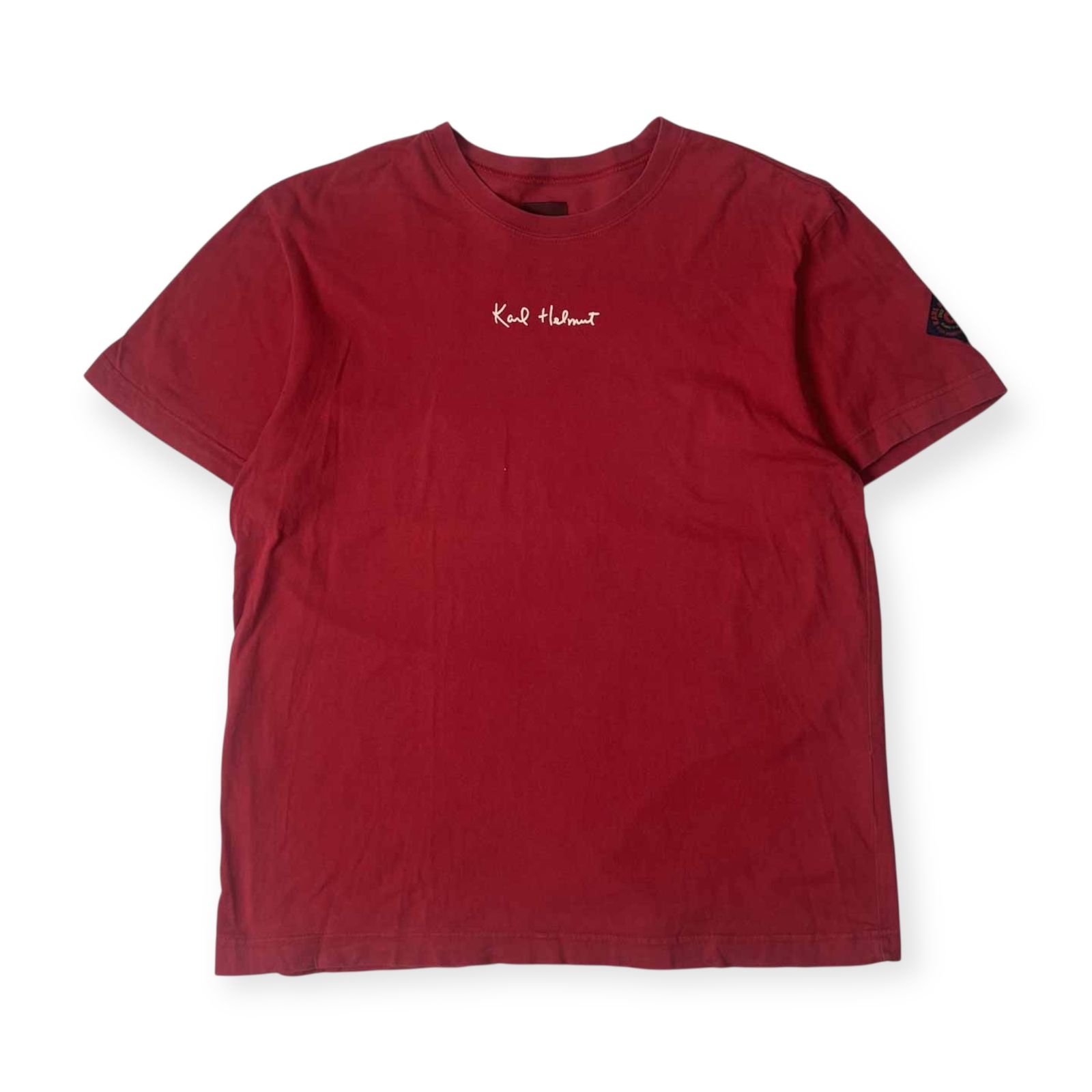 Karl Helmut カールヘルム ロゴ 半袖 Tシャツ L/レッド メンズ - メルカリ