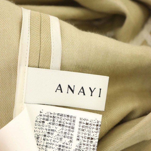 アナイ ANAYI 21SS ストレッチリネンダブル釦ジャケット テーラード 36