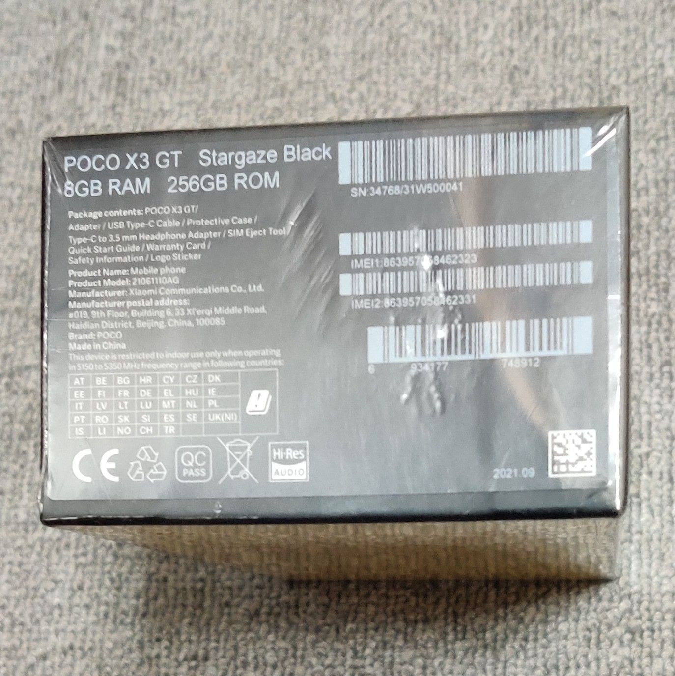 新品未開封 POCO X3 GT 5G ブラック 256GB - メルカリ
