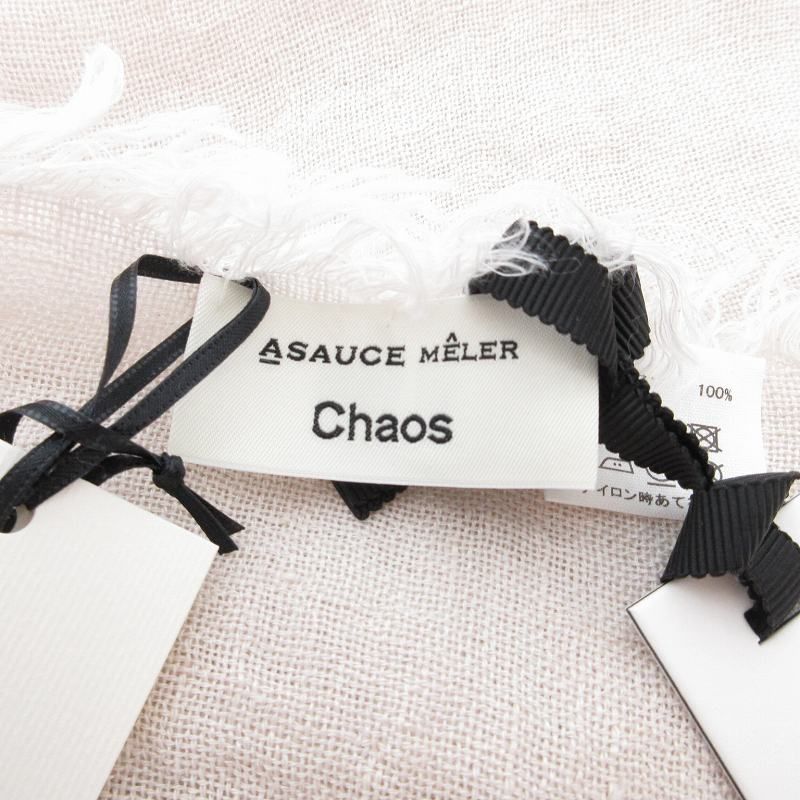 カオス CHAOS ASAUCE MELER タグ付き ストール 大判 麻 リネン