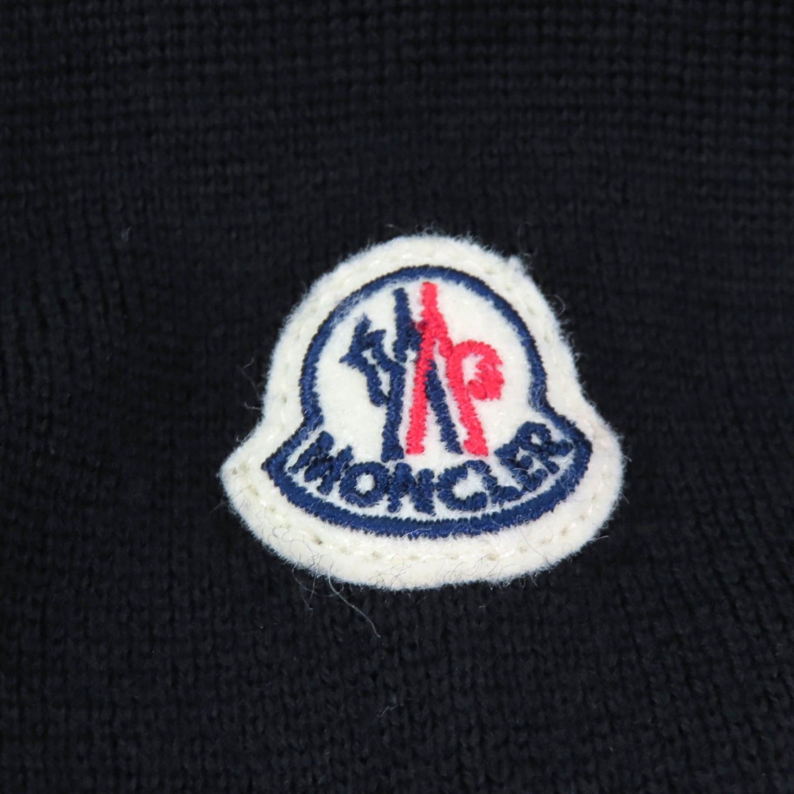 極美品☆MONCLER モンクレール 2023年製 CARDIGAN TRICOT ロゴ