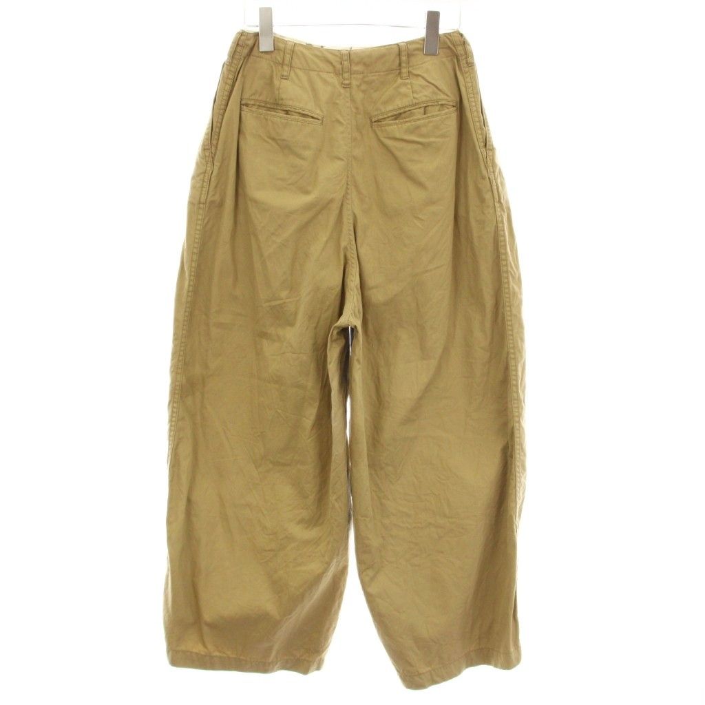 ニードルス ニードルズ Needles ヒザデルパンツ ワイド ジップフライ コットン 1 ベージュ BG127 |KU