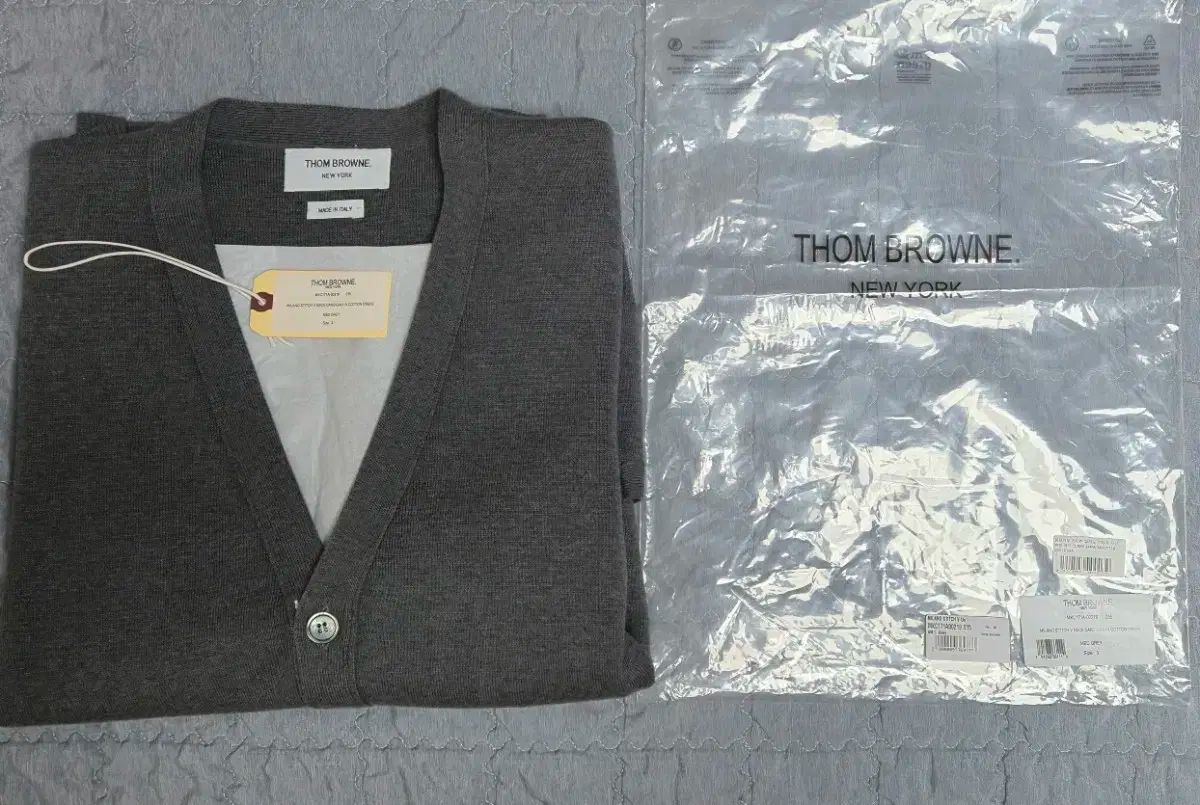 3 サイズ Thom Browne トム ブラウン ミラノ ステッチ カーディガン ミディアム グレー