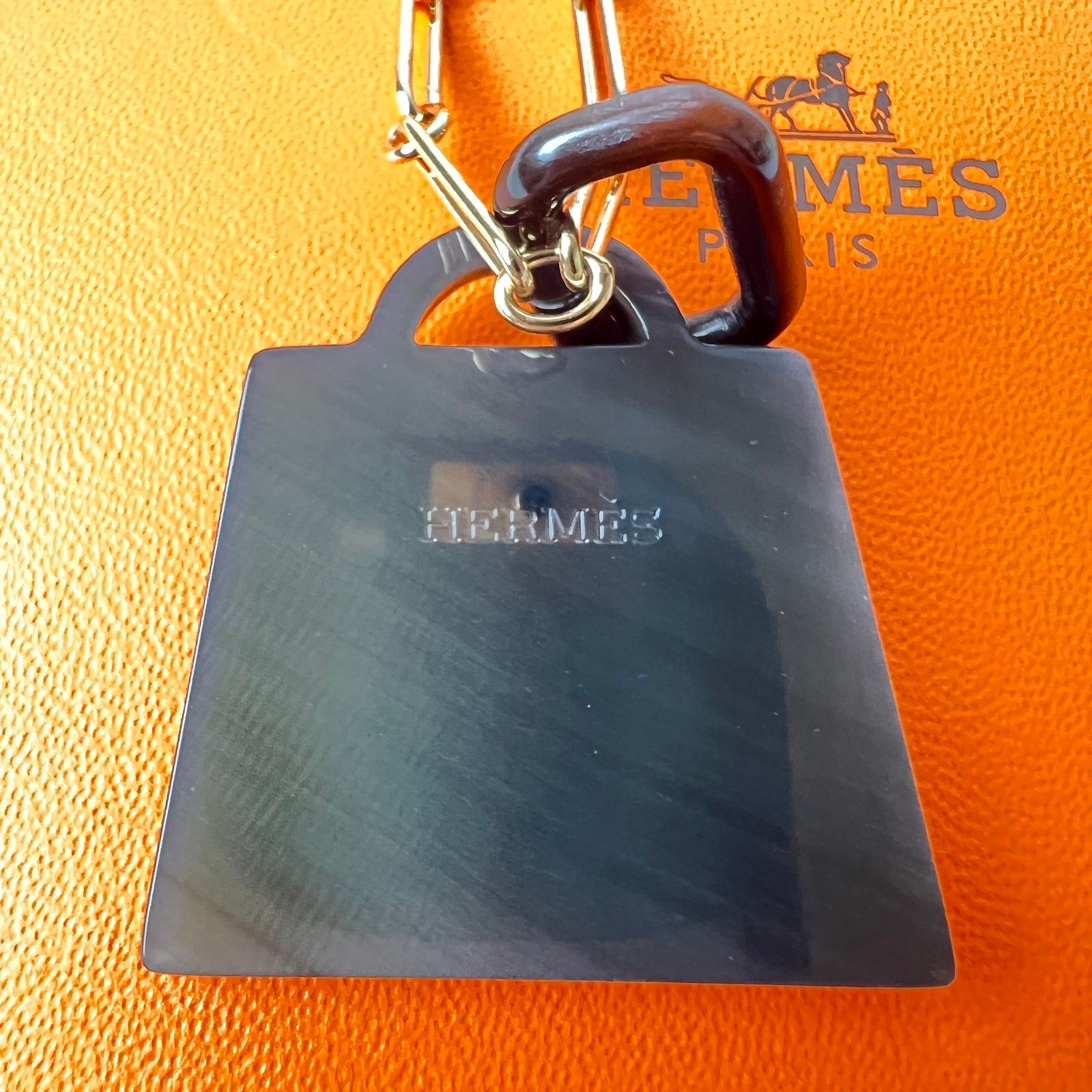 未使用 HERMES ロングネックレス アミュレット フュージョン ケリー GM-