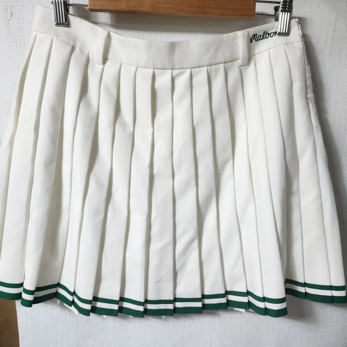 マルボン ゴルフ ウェア malbon プリーツスカート 緑 新品