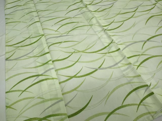 平和屋着物＊夏物 小紋 絽 芝文 洗える着物 未使用 DAAV4213ud