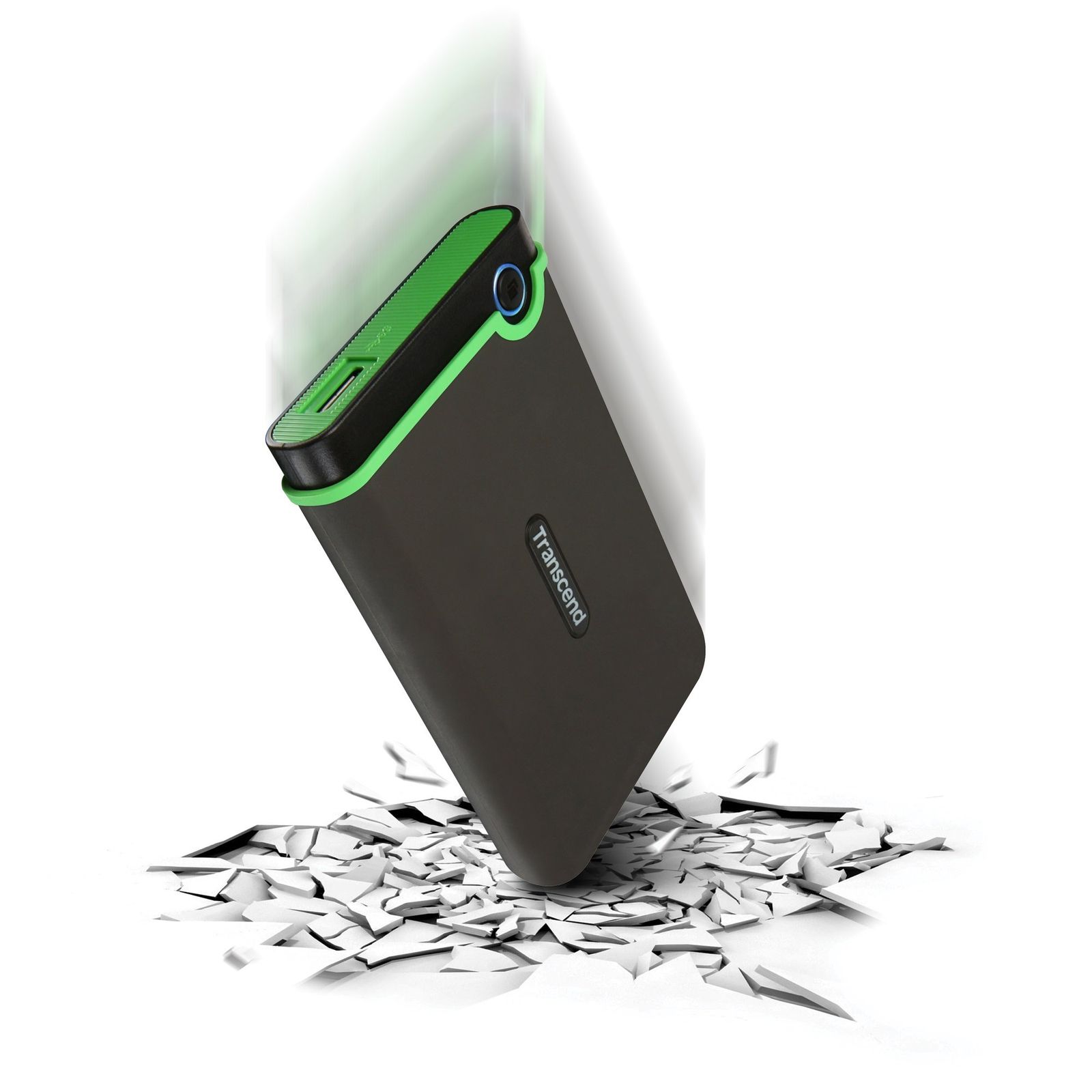 Transcend ポータブルHDD 2TB 耐衝撃 スリムタイプ USB3.1 Gen1