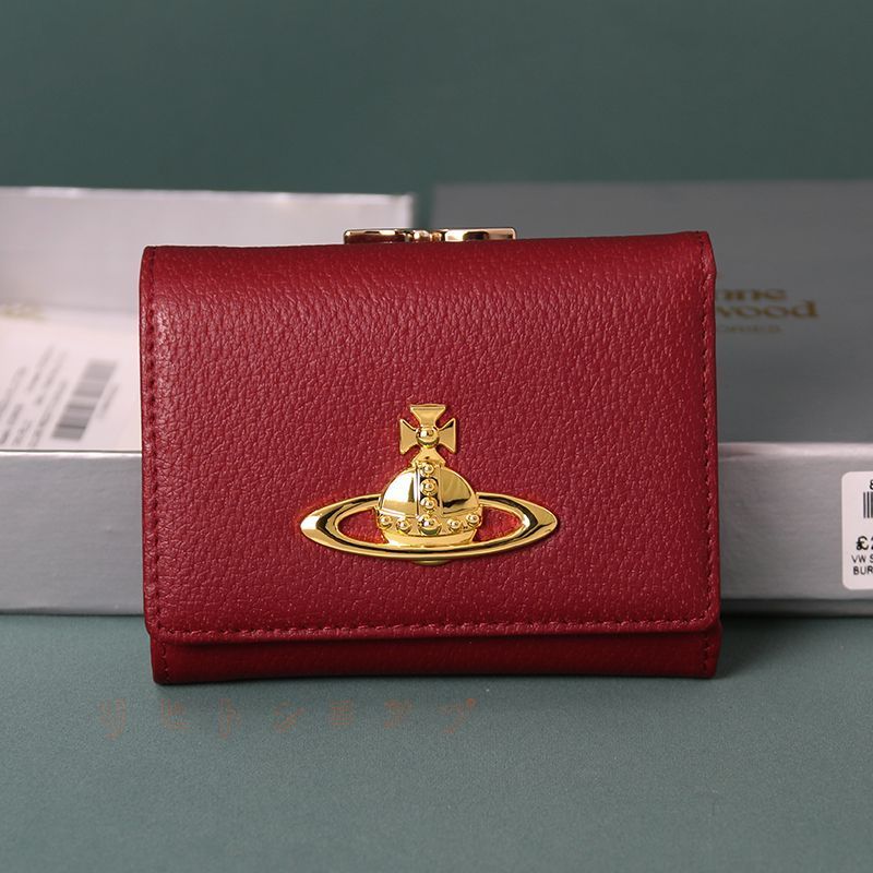 【新品未使用】Vivienne Westwood 三つ折り財布 がま口 赤 中古・古着通販】Vivienne Westwood (ヴィヴィアンウエスト