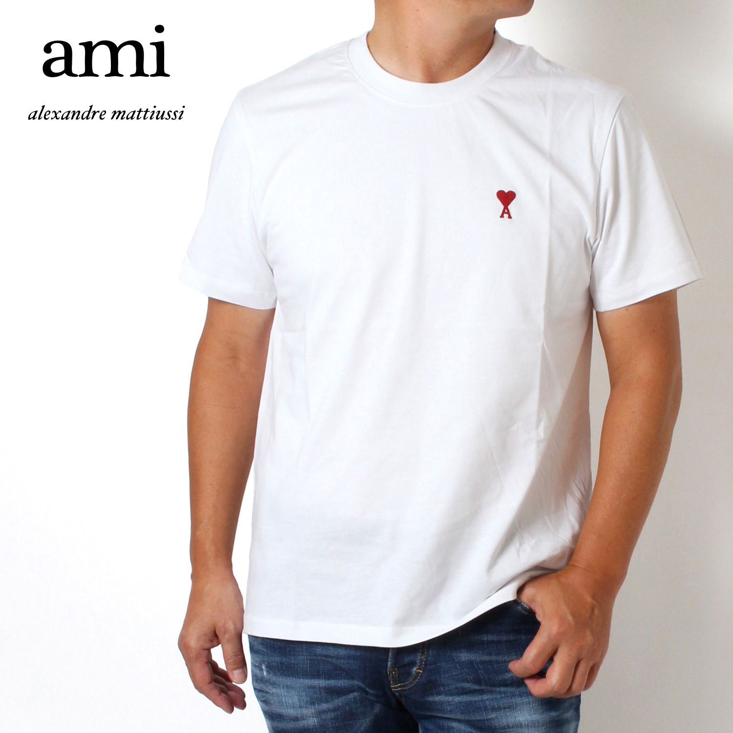 24AWモデル アミ アレクサンドル マテュッシ AMI Alexandre Mattiussi メンズ AMI DE COEUR  Tシャツ【WHITE】 BFUTS001.724 100/【2024-25AW】m-tops - メルカリ