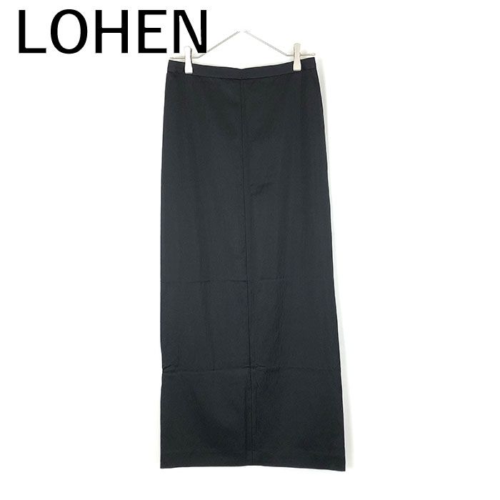 ローヘン LOHEN タイトロングスカート 上品 サテン風 美シルエット  