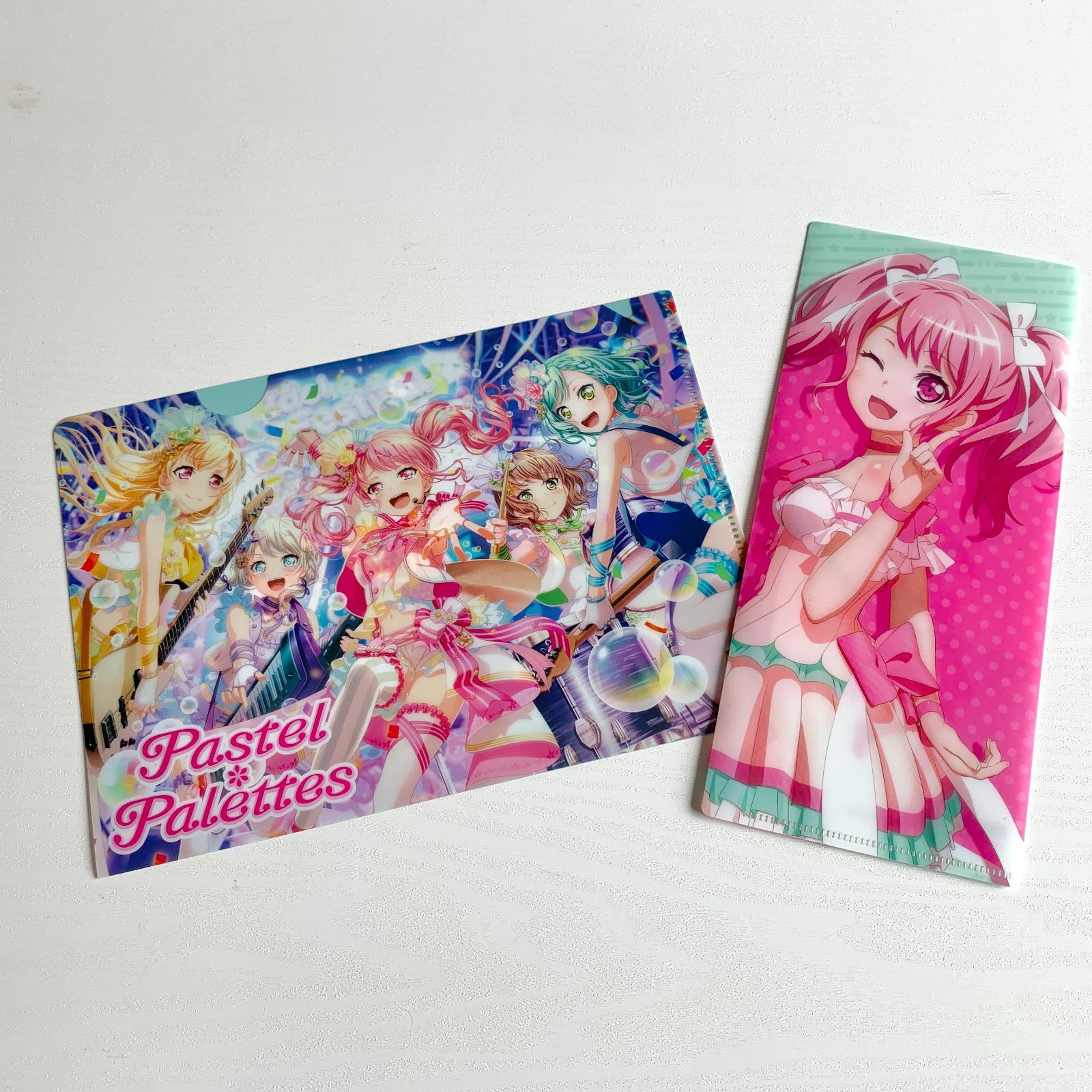 バンドリ ドリームフェア 特典ステッカー ポストカード コースター 丸山彩 バンドリ ドリームフェア 特典ステッカー ポストカード