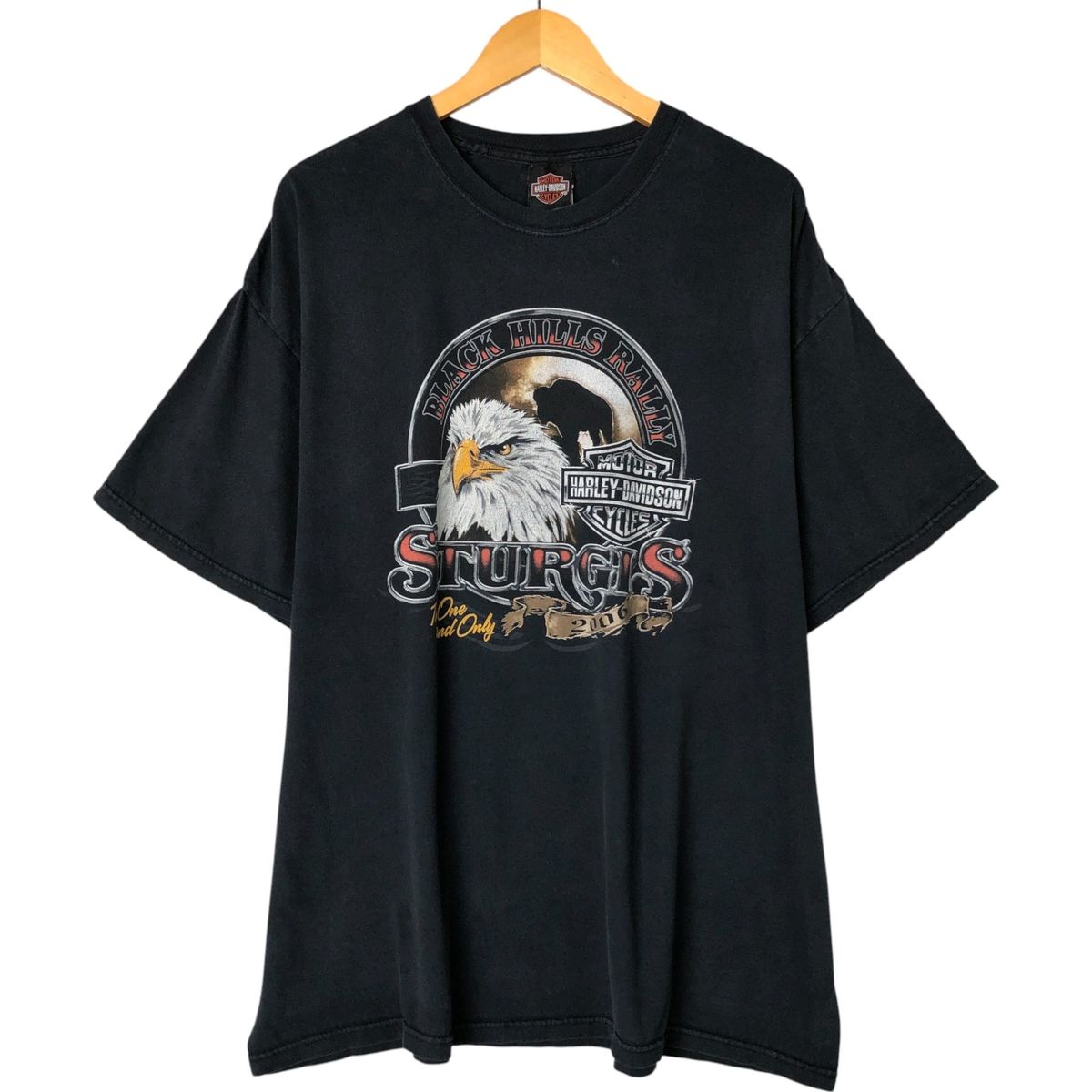 古着 00年代 ハーレーダビッドソン Harley-Davidson 鷲柄 イーグル柄 モーターサイクル バイクTシャツ メンズXXL相当|eaa558277