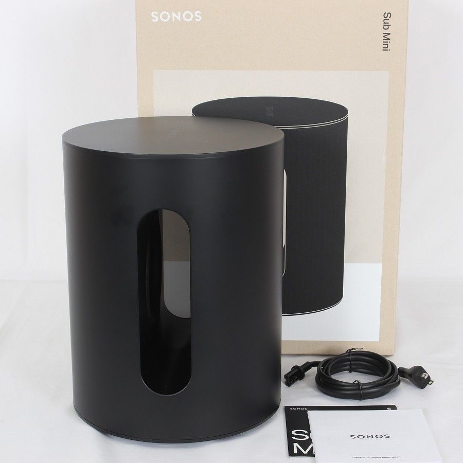 Sonos Sub Mini SUBM1JP1BLK ブラック ワイヤレスサブウーファー ソノス サブ ミニ 本体