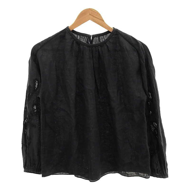 TOMORROW collection スワトーリネン レーススリーブブラウス 