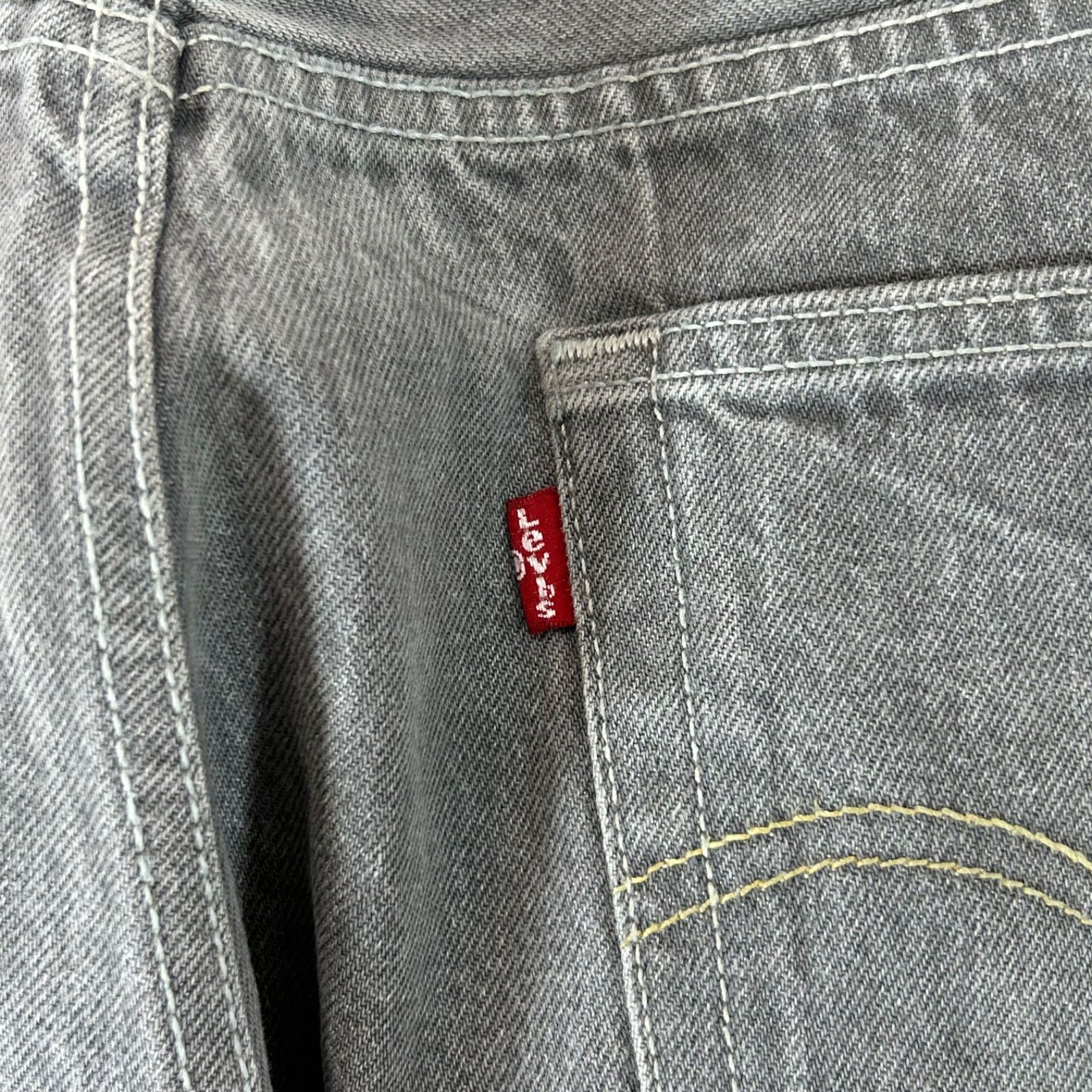 リーバイス501LEVI'Sカラーデニムパンツw42大きいサイズ灰色グレー