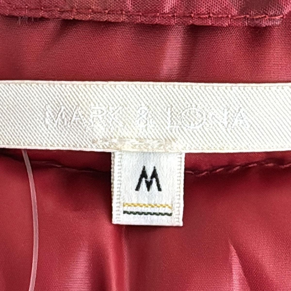 安い！かわいい！ MARK-LONA マークアンドロナ ダウンジャケット サイズM レディース - レッド×ボルドー×マルチ 長袖 2way 冬