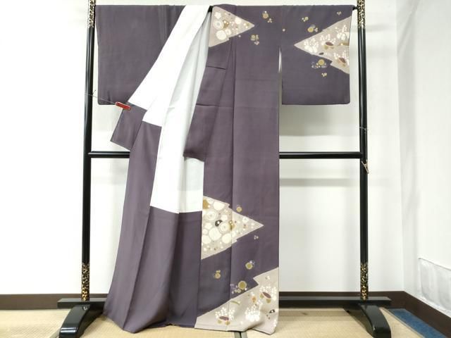 平和屋着物●訪問着　絞り　舞花文　正絹　逸品　CAAW7564yc 平和屋着物○訪問着 絞り 舞花文 正絹 逸品 CAAW7564yc 平和屋着物□