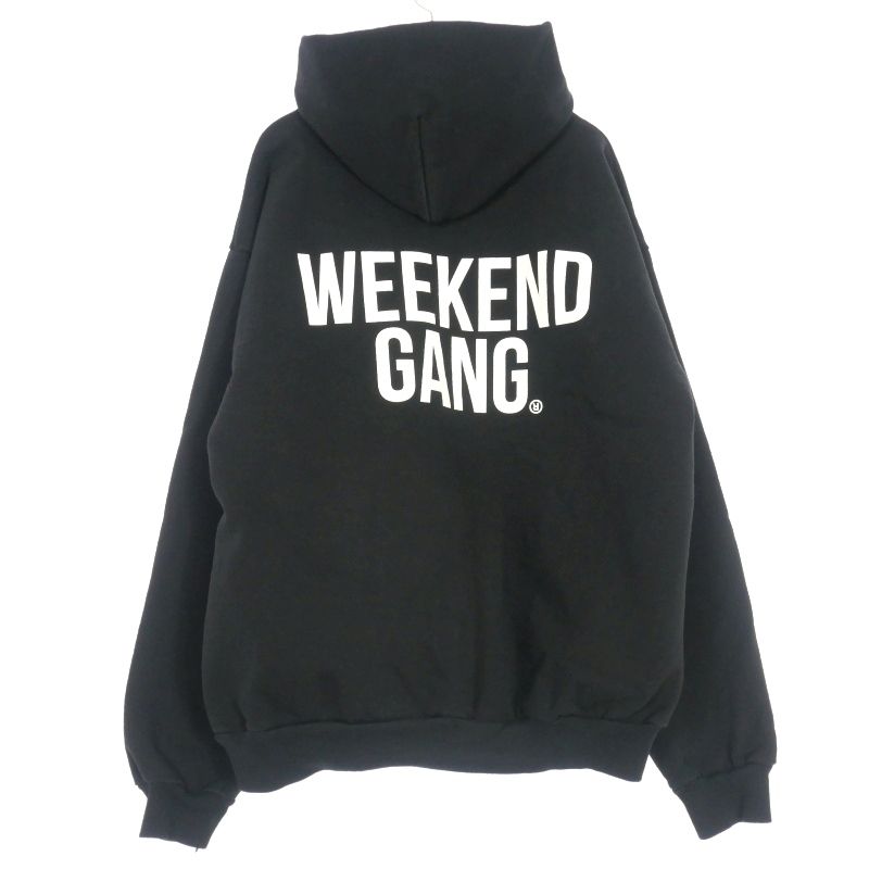 ウィークエンドギャング WEEKEND GANG ロゴプリント パーカー フーディ 