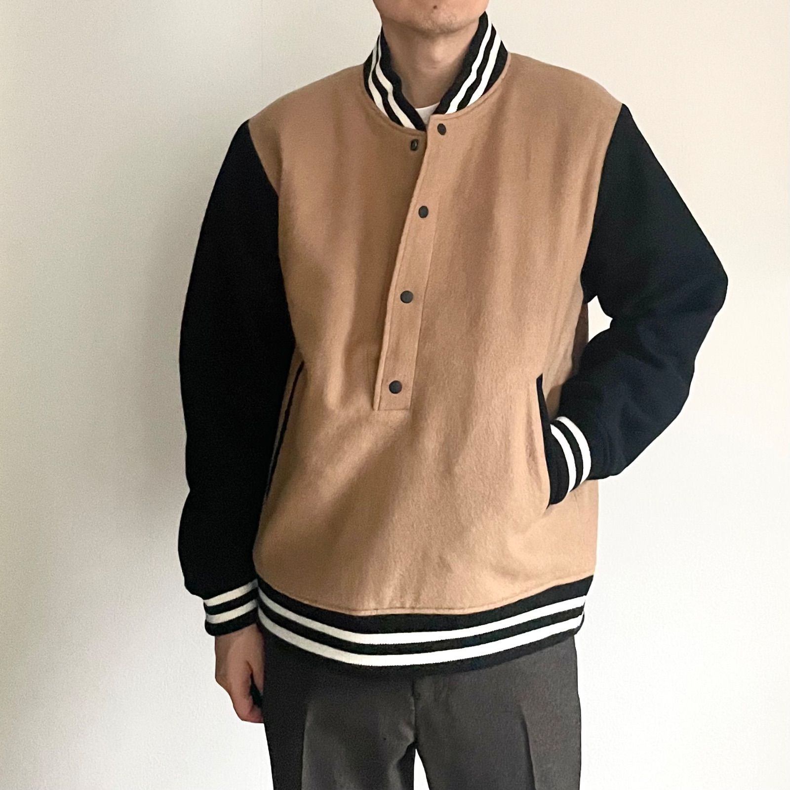 良品】 International Gallery BEAMS / ウールメルトン プルオーバー 