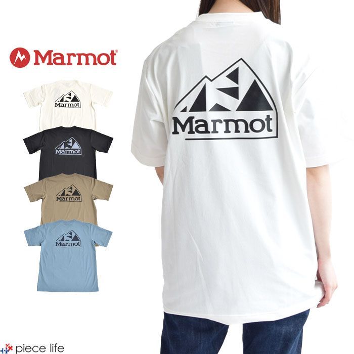 Marmot マーモット トップス Tシャツ Basic Logo T ベーシックロゴ Tシャツ メンズ レディース 半袖 春 夏 秋 M L XL  TSSMC406 BWT/ホワイト