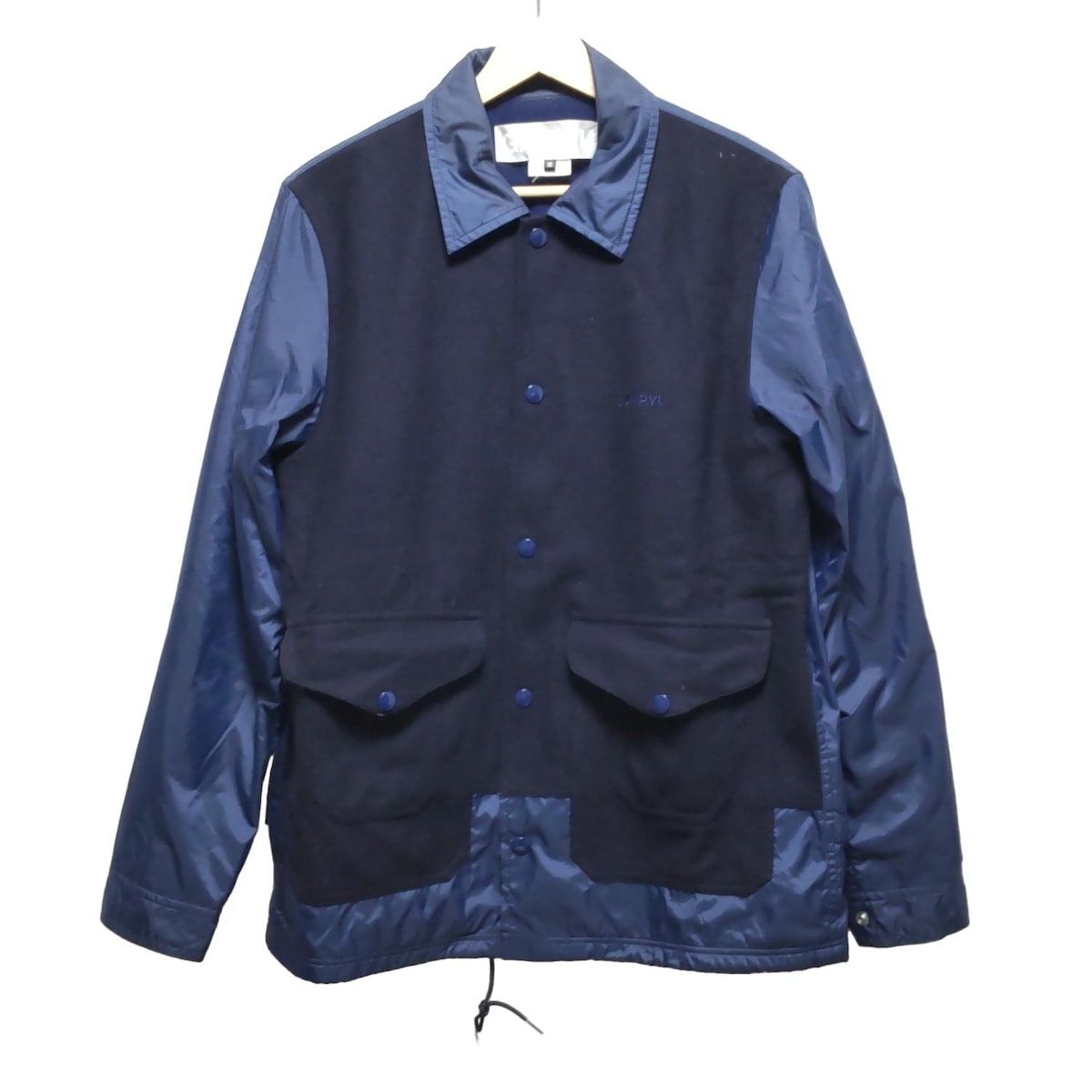 GANRYU(ガンリュウ) ブルゾン サイズM メンズ - 黒×ネイビー 長袖/秋  