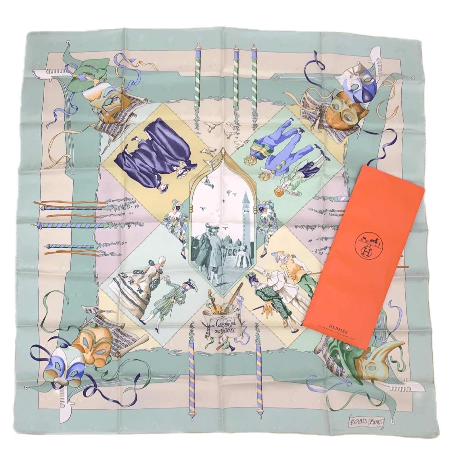 HERMES エルメス カレ90 LE CARNAVAL DE VENISE (ベニスの