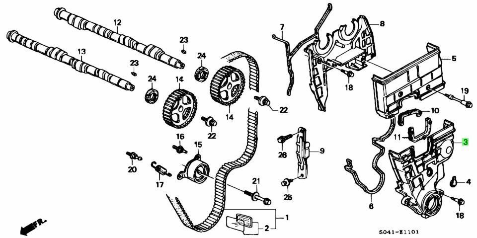 新品 ホンダ純正 DC2 DB8 インテグラ タイプR タイミングベルトカバー 新品ホンダ純正 DC2 DB8 インテグラ タイプR タイミングベルトカバー