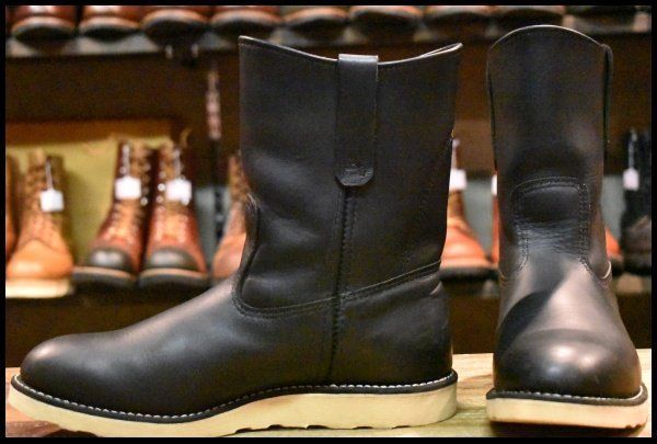 8.5E 良品 13年】レッドウィング 8169 ペコス 黒 ブラック