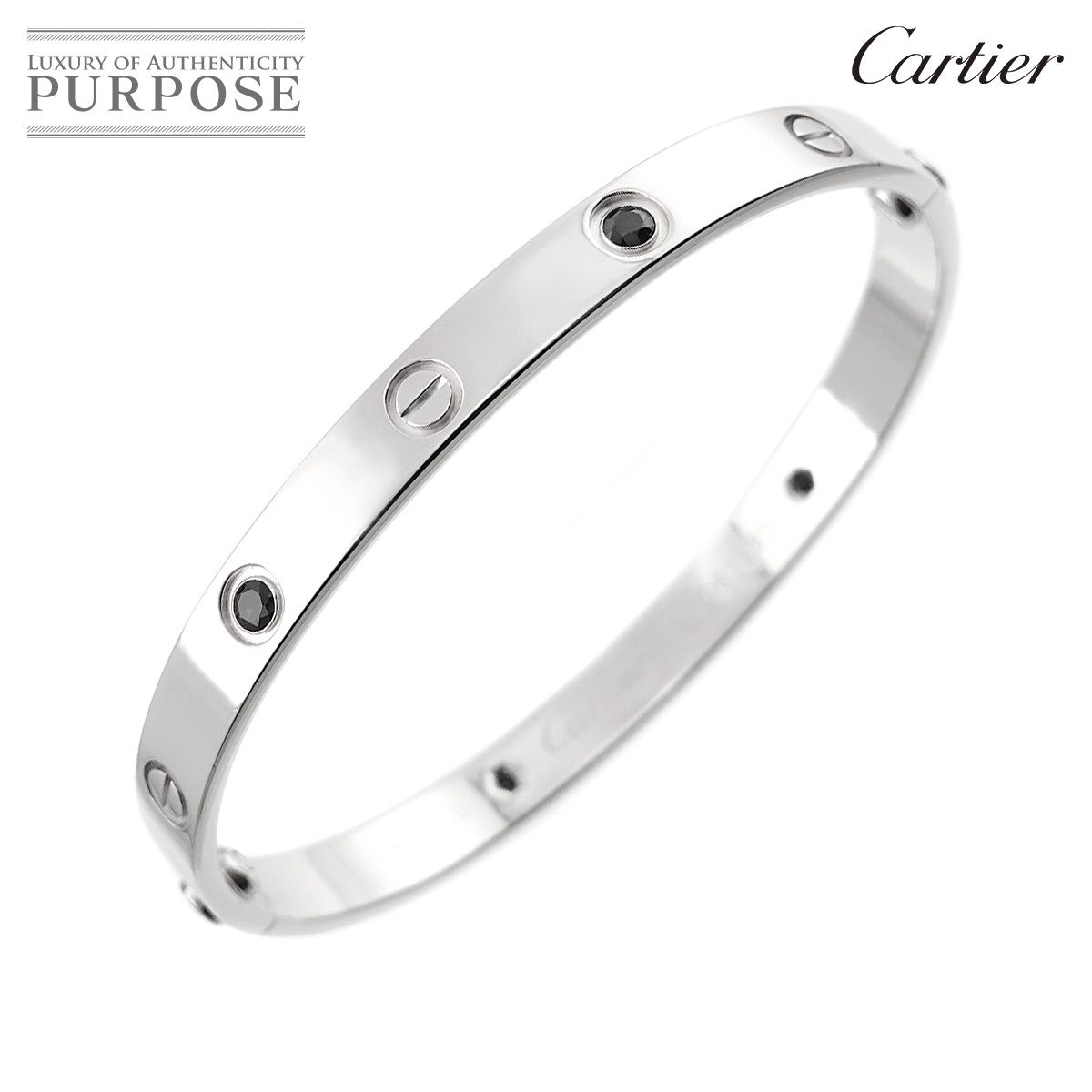 カルティエ Cartier ラブ ブレス #18 サファイヤ K18 WG ホワイト  