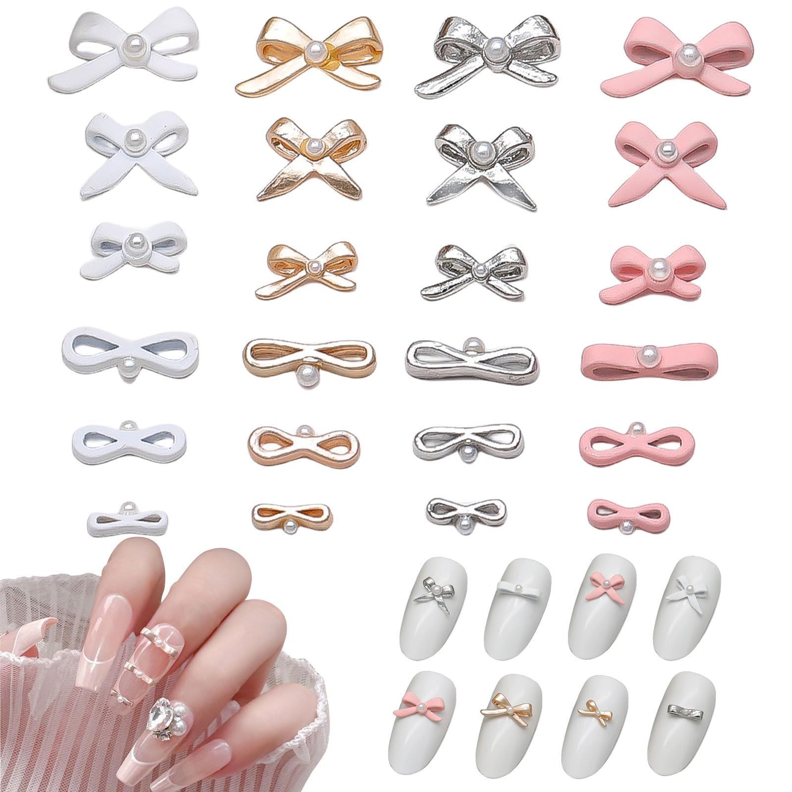 新品未開封】 リボン リボン ネイル パーツ パール ネイルアート