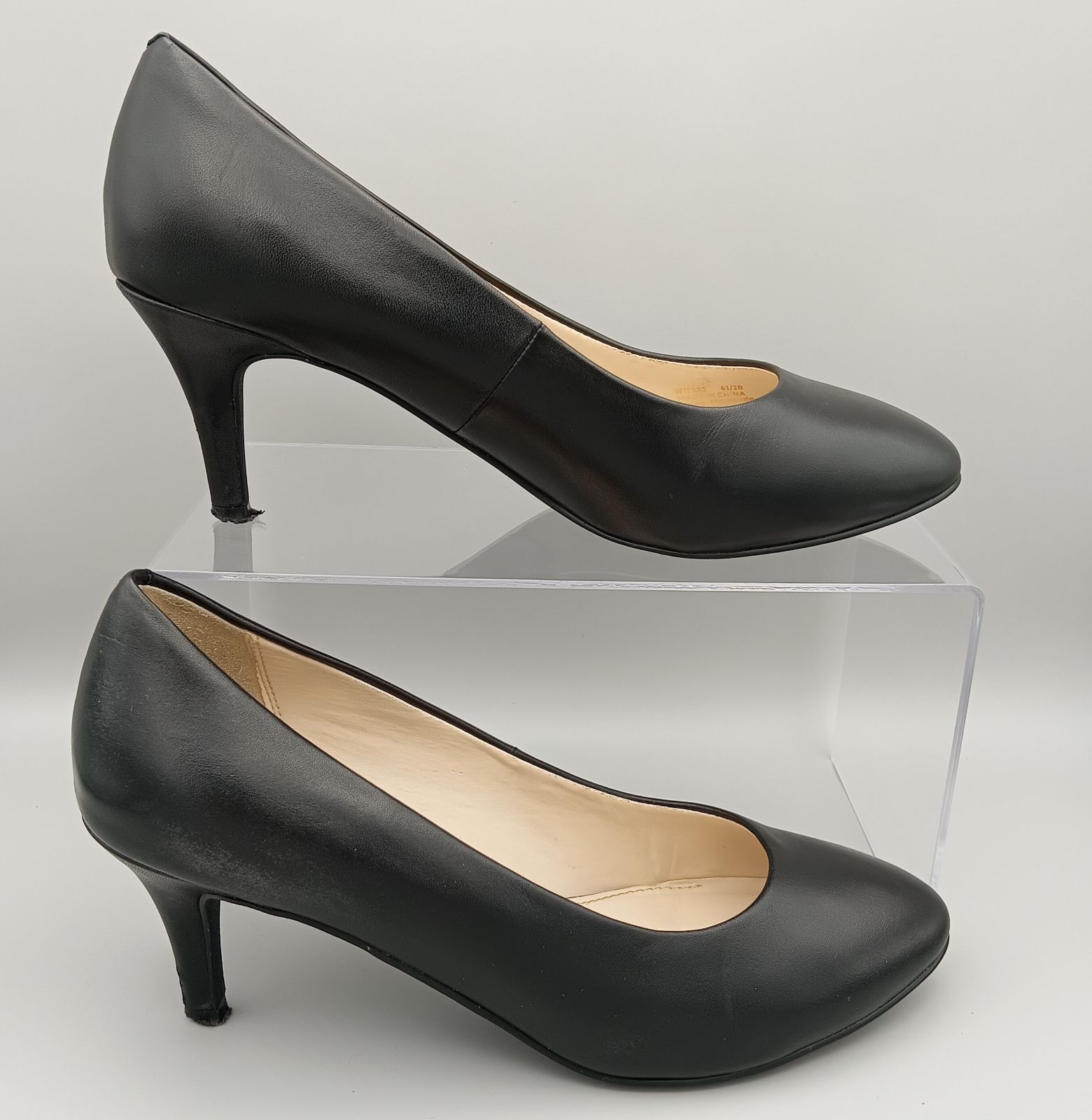 COLE HAAN コールハーン パンプス ラウンドトゥ レザー 黒 23.5 