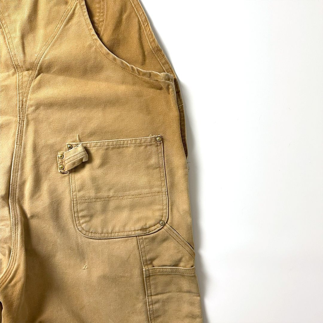 Carhartt オーバーオール W40 L30 ブラウン ダブルニー仕様