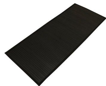 本物保証，品質保証 【新品・3営業日で発送】イケヒコ 竹 廊下敷 無地 糸なしタイプ 『ユニバース』 ブラック 80×240cm その他