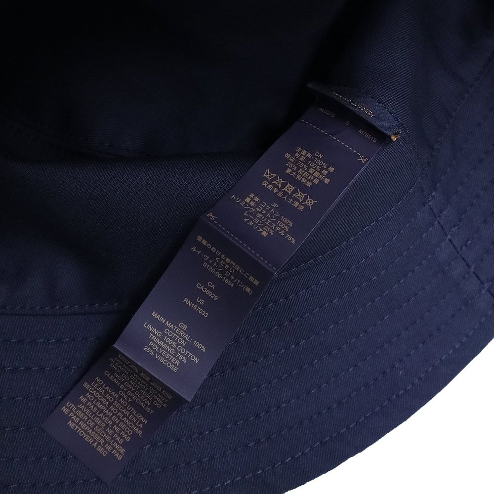 未使用✨現行ルイヴィトン デニムハット モノグラム 金ロゴ 保存袋付き ブルー LOUIS VUITTON - ほぼ新品 ルイヴィトン モノグラム デニム