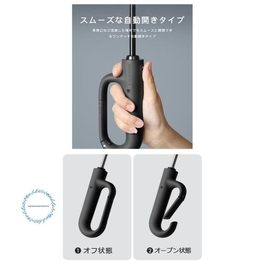 折りたたみ傘 自動開閉 逆さ傘 晴雨兼用 LEDライト付 大きい メンズ レディース 男女兼用 丈夫 ダブル10本骨 逆折り 反射テープ 折り畳み傘