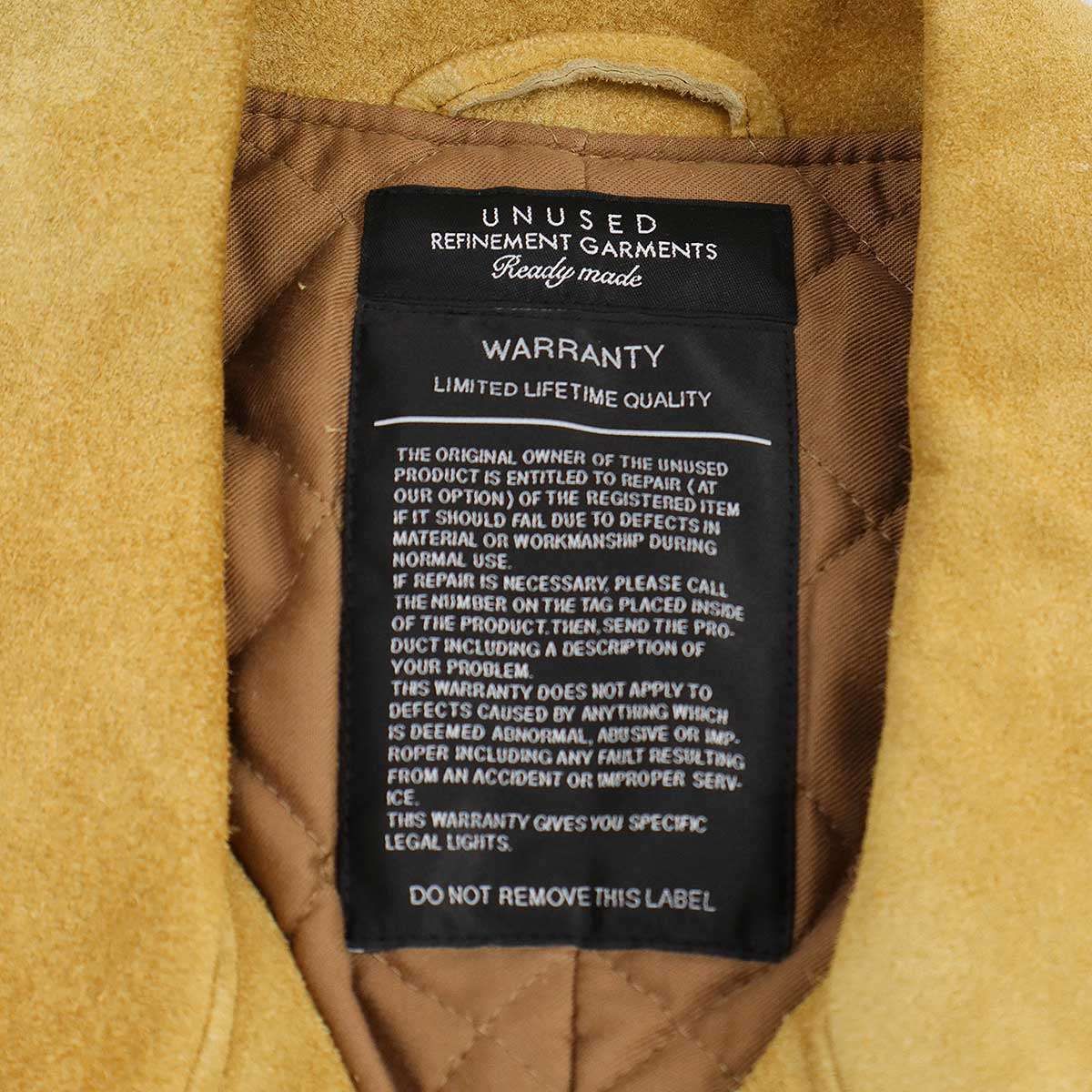 UNUSED アンユーズド 19AW for SO JOHN別注 SUEDE BIG RIDERS JACKET 