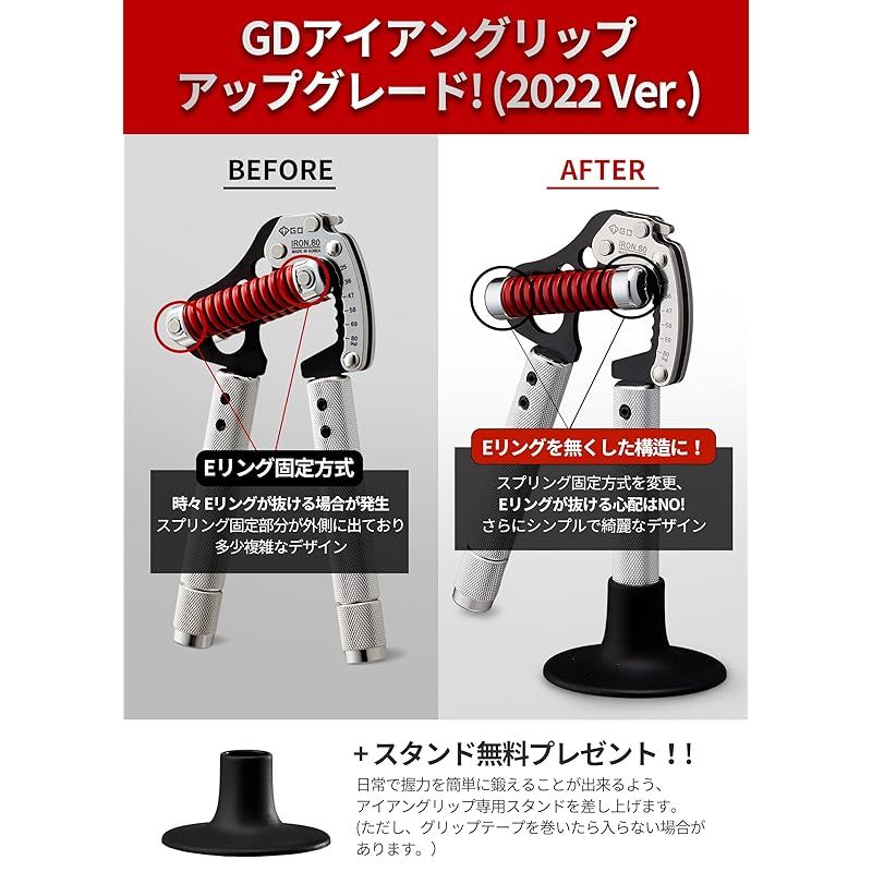 GD) IRON GRIP EXT 80 ハンドグリップ (25~80kg) 握力