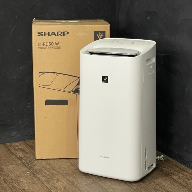 除加湿空気清浄機 SHARP シャープ KI-RD50-W 製 プラズマクラスター 054122 | 22441