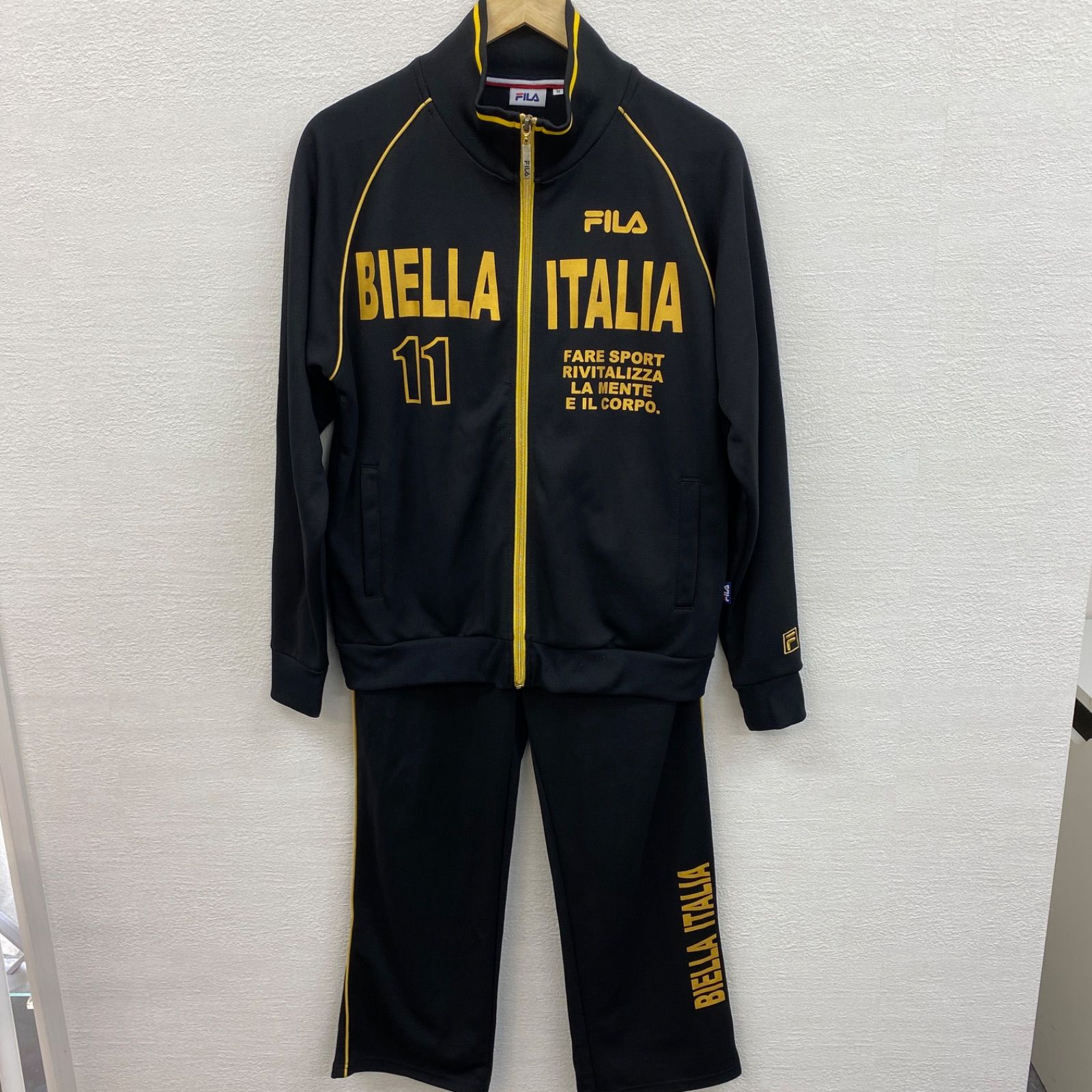 ✨美品✨ FILA フィラ ジャージ セットアップ ブラック サイズM 