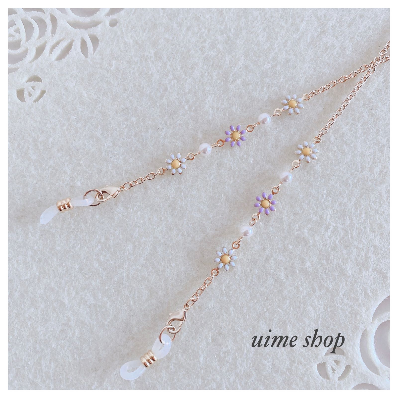 ♪529❤️ アンティーク　ビーズ　マスクチェーン　メガネチェーン　ハンドメイド ♪529❤️ アンティーク ビーズ マスクチェーン メガネチェーン