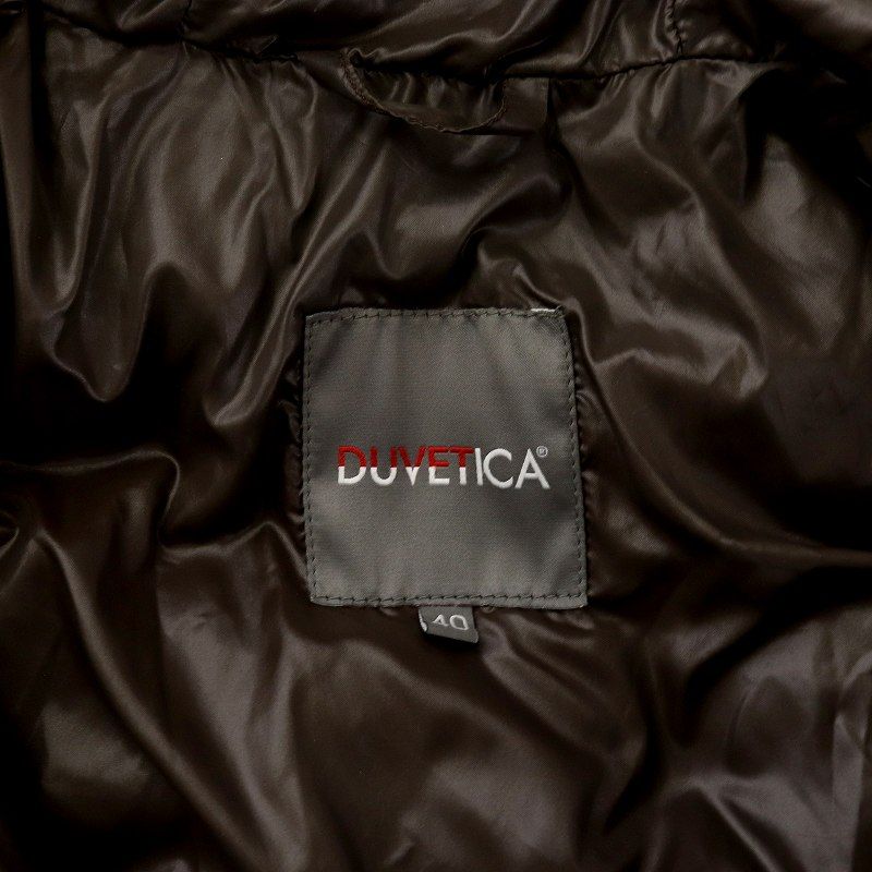 美品✨デュベティカ KAPPA ダウンコート ラクーンファー ４０ Ｌ デュベティカ DUVETICA カッパ Kappa ダウンコート ロング